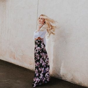 Show Me Your MuMu Floral Maxi‎ Skirt